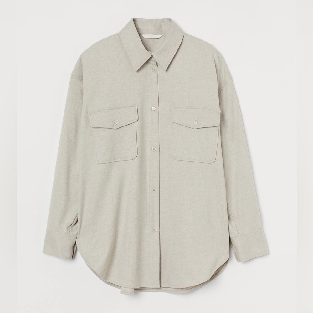 ♥️ NWOT H&M Beige Shacket
